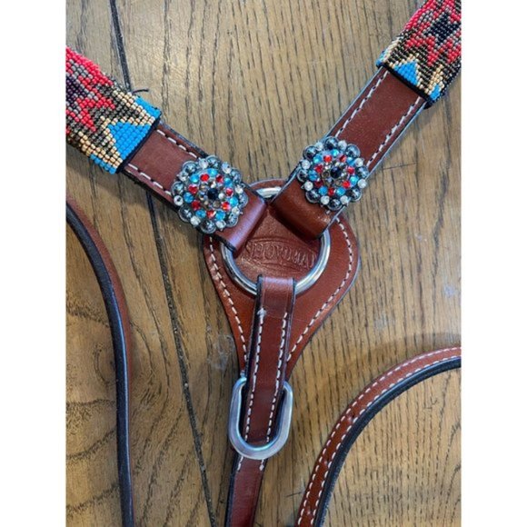 Showmen 3 piece Tack Set Beaded Brand NEW - Picture 5 of 11